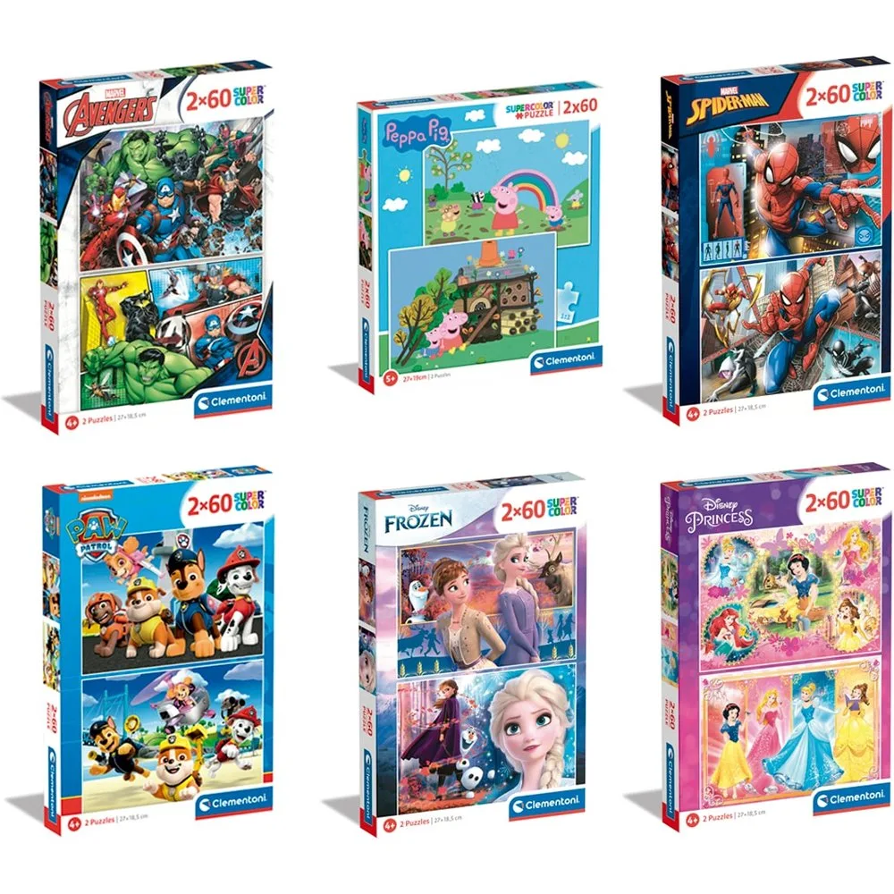 Puzzles 60 piezas - Clementoni - FashionsVida
