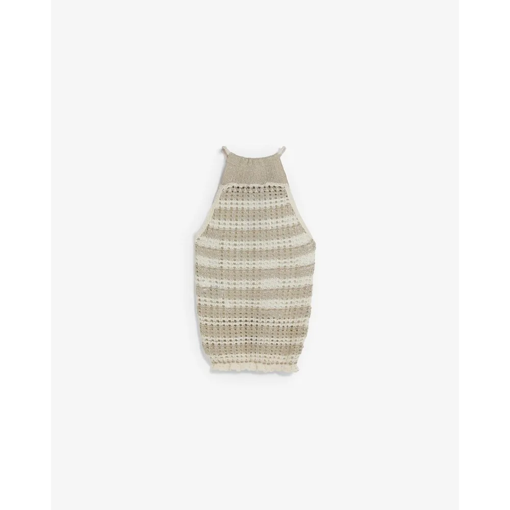 Top de crochet de mujer forrado con cuello halter - Scalpers - FashionsVida