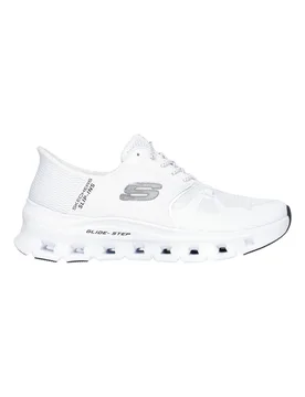 Sneakers bianche in mesh slip-ins con air-cooled memory foam Glide-Step Pro 38 - Skechers - FashionsVida