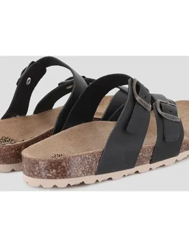Sandalias de tiras de mujer de piel ajustables - Blogger - FashionsVida