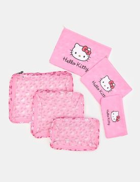 Set di organizer da viaggio Hello Kitty - rosa