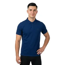 Polo à Manches Courtes Washed Regular Fit Dark Blue V1 L