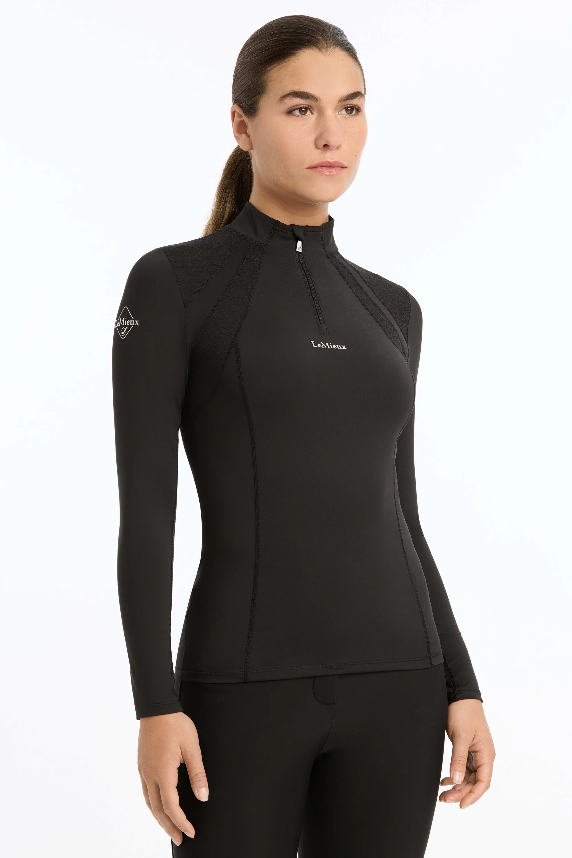 Mia Mesh Womens Long Sleeve Base Layer Top - - Size: 10 - LeMieux - FashionsVida
