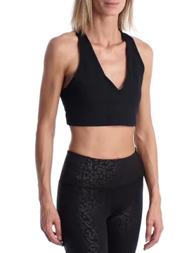 Womens Low Impact Sports Bra 741303 - Black - Size X-Small - GAP - FashionsVida