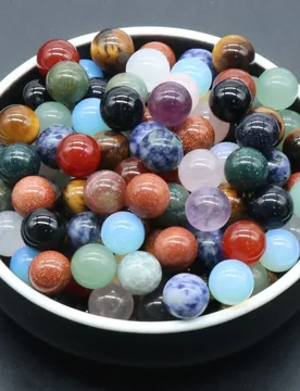 Mixed Natural Stone Round Beads, Multicolor Gemstone Loose Beads for Jewelry Making, Healing Crystal Spacer Beads - Aliexpress - FashionsVida
