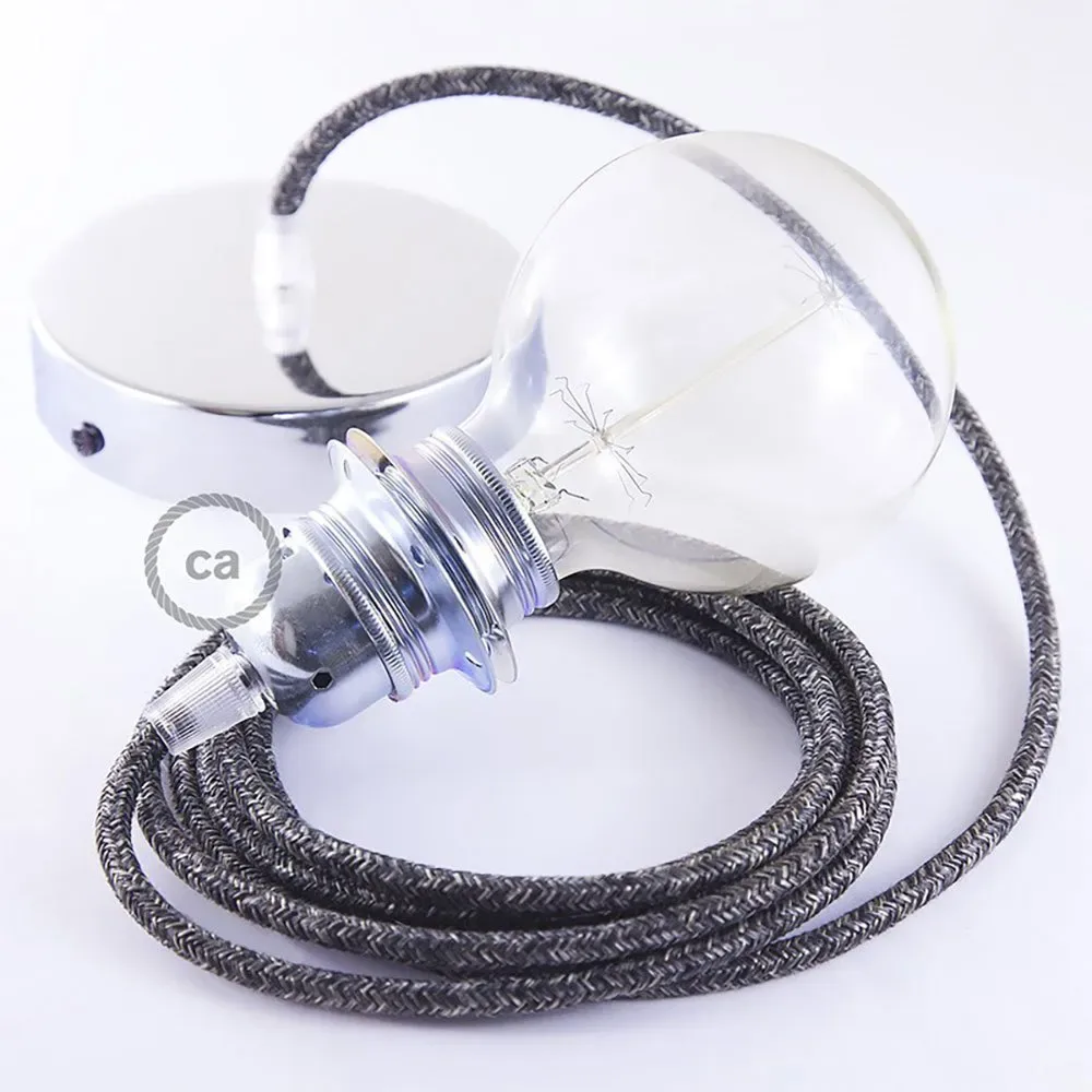 Cables Lampe Suspendue Pendel Pour Abat-jour Rn03 Diy 2 M Anthracite / Chrome Plated One Size - Creative - FashionsVida