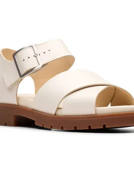 Shoes Sandali Orinoco Cream Leather EU 40 - Clarks - FashionsVida