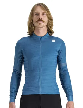 Maglia A Maniche Lunghe Supergiara Thermal Blue