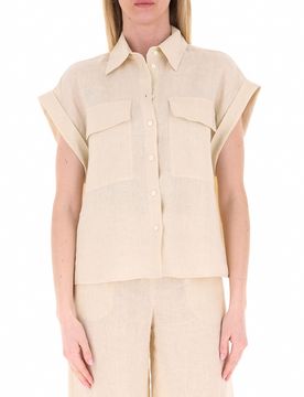 Camicia in lino CREMA 42