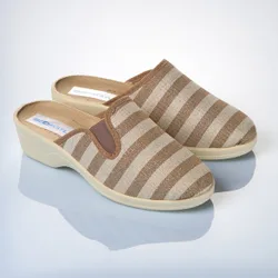Pagen Hausschuh "Rike" beige-natur