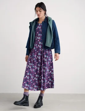 Pure Cotton Collared Utility Jacket Navy female - Seasalt cornwall - FashionsVida