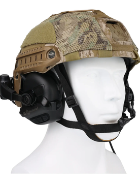 Aktivgehörschutz M32X PLUS Set - Schwarz Schwarz adult