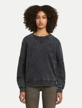 Sweatshirt Washed 3D Schwarz S