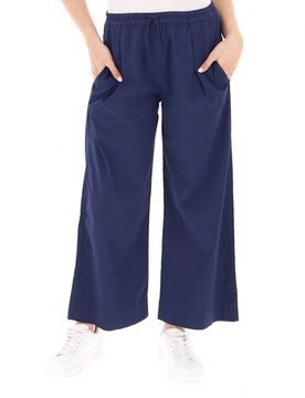 Pantalone misto cotone BLU NOTTE M