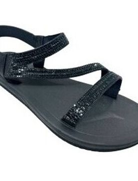 Flache Sandalen Stranddame Alena Negro 36;37;38;39;40;41