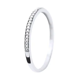 Womens - Ring - Prestige Jewelery - Diamonds - White Gold - Size N