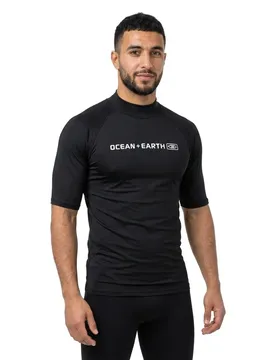 Rash Guard Manches Courtes Script Black XS