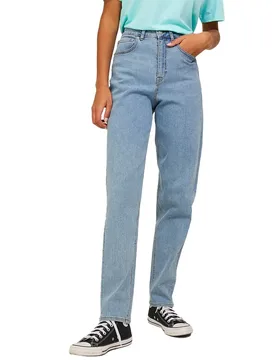 Jeans Taille Haute Lisbon Mom Fit Mh4003 Light Blue Denim 32 - Jack & jones - FashionsVida