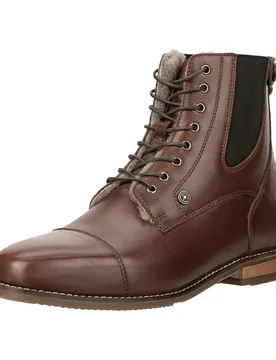 Damen Stiefelette FLORENTINA BZ LACE Merino, brown 40 - Suedwind - FashionsVida