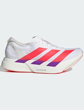 Scarpe Adizero Adios Pro 4 41 1/3 Cloud White / Lucid Red / Shock Purple