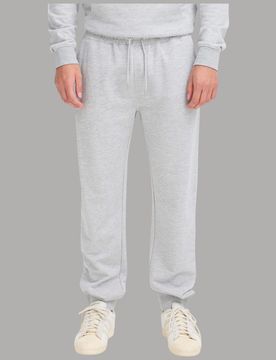 Pantalone tuta felpa garzata elastico fondo tasche grigio BRODY