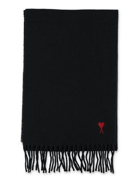 Ami Paris Women's 100% Wool Scarf
