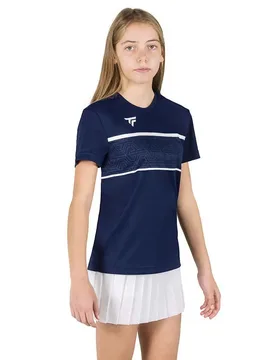 Team Tech Short Sleeve T-shirt Navy 10-12 Years - Tecnifibre - FashionsVida