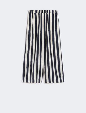 Pantalone in crepe donna blu