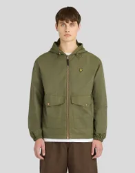 Men's Waxed Hooded Utility Jacket True Olive