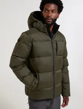 Frost Mens Extreme Down Jacket - Green - Green - Size: XS - Mountain Warehouse - FashionsVida