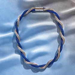 Pagen Halskette blau-silberfarben