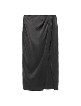 MANGO Falda 'Desert' negro