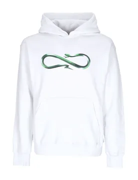 Felpa Cappuccio Uomo Logo Steel Hoodie White - Propaganda - FashionsVida