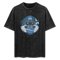 Fancy Blue Tribal Monkey T-Shirt Large Size Soft Cotton T-Shirt