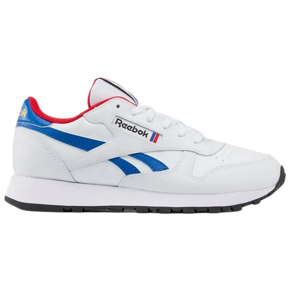 Classics Sneaker Leather Ftwr White / Vector Blue / Vector Red EU 39 - Reebok - FashionsVida