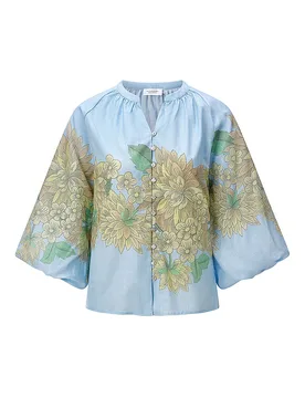 Richroyal Bluse bleu clair 36 - Richroyal - FashionsVida