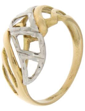 Anello Donna Oro Giallo Bianco GL100930