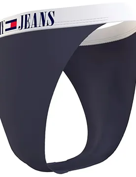 Slip Bikini Uw0uw0087 Navy Blue / White L