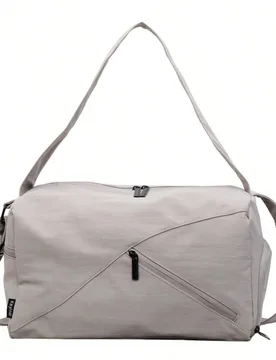 Bolsa de viaje de gran capacidad unisex, con cierre de cremallera y separación de compartimentos húmedos y secos, bolsa multifuncional y plegable li - Shein - FashionsVida