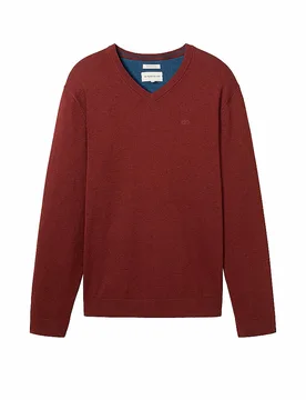 Tom Tailor Jersey rojo XXXL - Tom tailor - FashionsVida