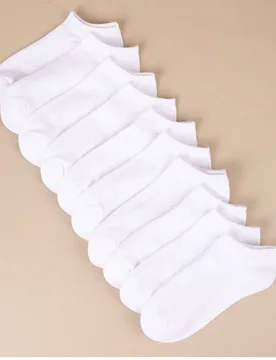 Piezas/20 piezas/12 piezas/10 piezas/8 piezas/6 piezas/4 piezas/2 piezas Calcetines de punto suaves, con control de humedad, antibacterianos y transpi - Shein - FashionsVida