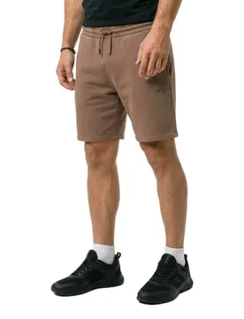 Short Micro Logo Shitake Brown M