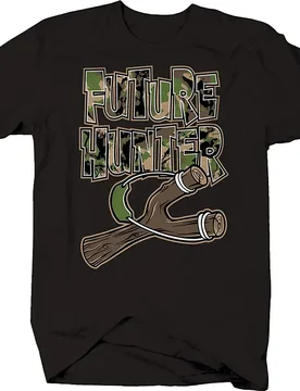 Slingshot Future Hunter Funny Shirt Softstyle T Shirts Black Premium Cotton Short Sleeve O-Neck Mens Tshirt S-3XL - Aliexpress - FashionsVida