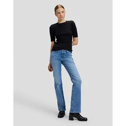 Slim Rib Tee Black Größe M female