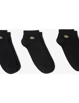 Pack 3 tobilleros de hombre en colores lisos - Lacoste - FashionsVida
