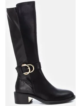 Bota de mujer con cremallera y tacón bajo - XTI - FashionsVida