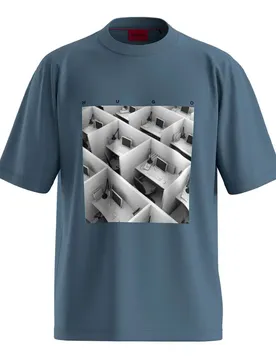 Hugo T-shirt à Manches Courtes Dodger 10266462 Open Blue M