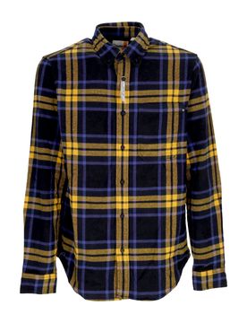 Camicia Manica Lunga Uomo L/s Heavy Flannel Plaid Shirt Black