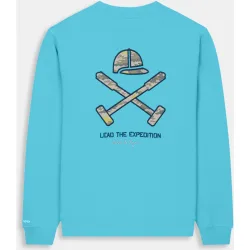 Harper & Neyer - Sudadera sin capucha de hombre con estampado grande