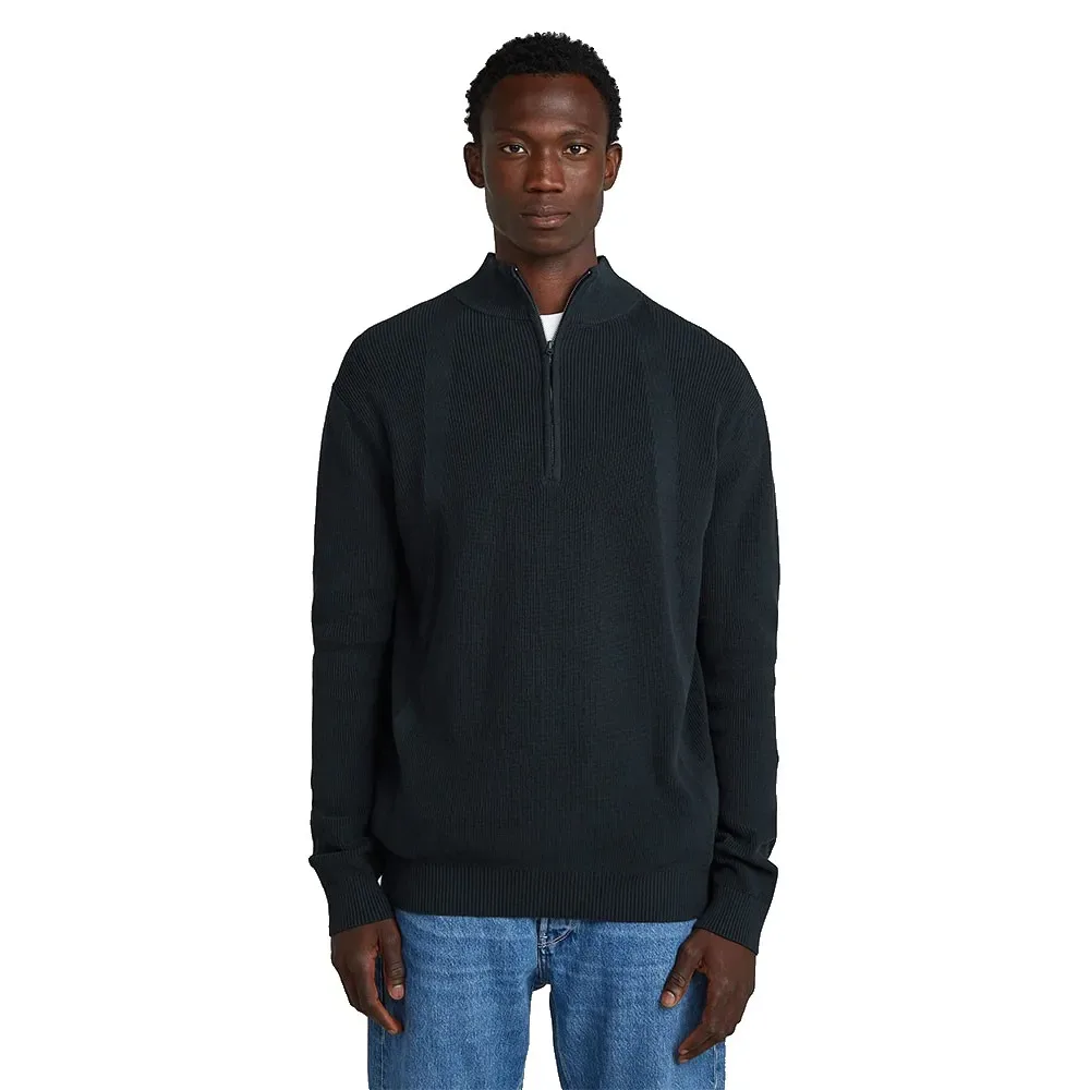 Maglione Con Mezza Zip Structure Salute M - G-Star - FashionsVida
